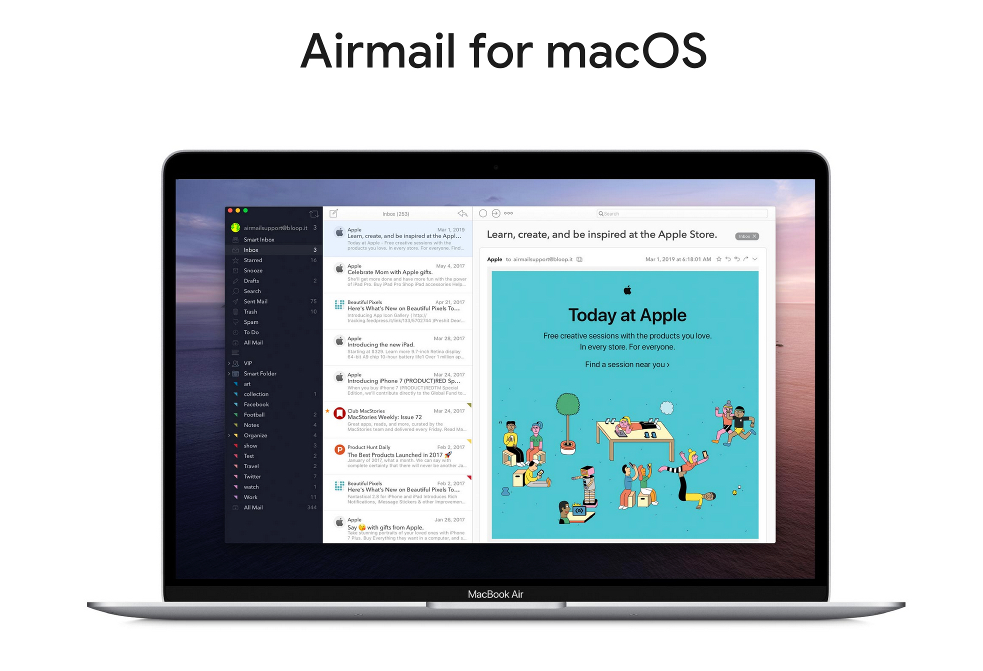 Приложение почта mac os
